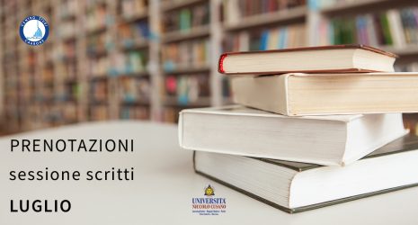 Esami scritti: sessione di luglio