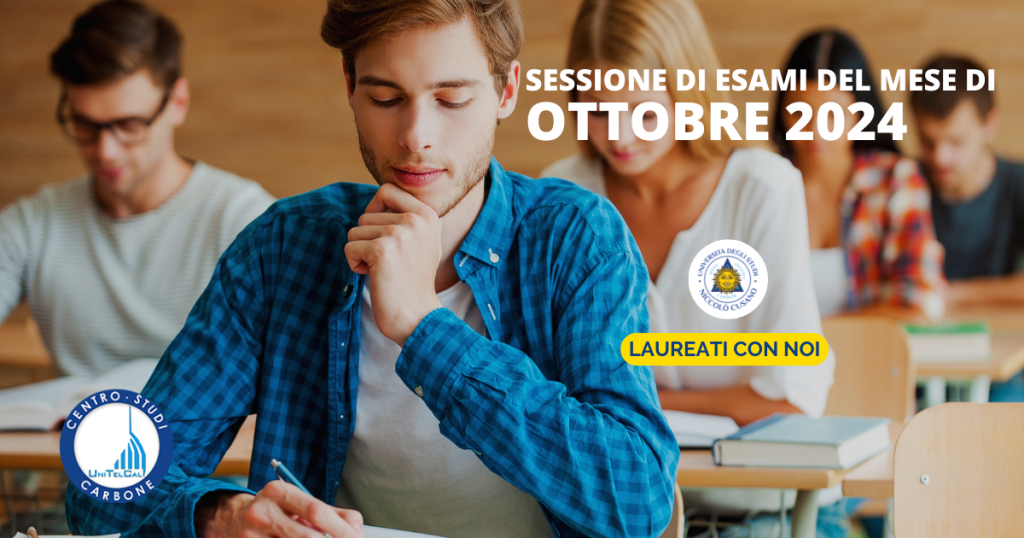 Sessioni d’esami di ottobre 2024
