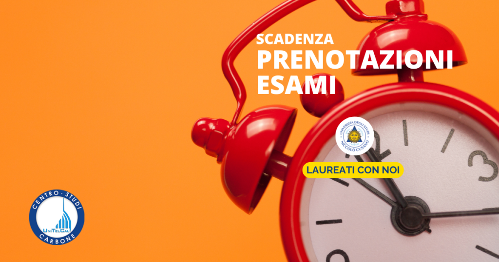 Prenotazioni esami scritti gennaio