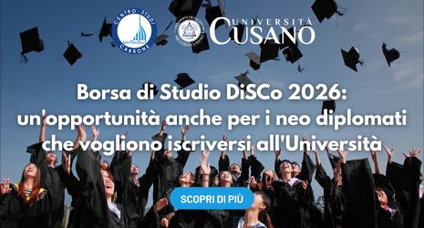 Borsa di Studio DiSCo 2026: un’opportunità anche per i neo diplomati che vogliono iscriversi all’Università